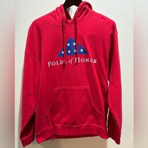 Red Folds of Honor Freedom isn’t Free Hoodie like new Size Large